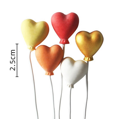 5 τμχ/Σετ Πολύχρωμο Πακέτο μπάλας Πήλινο Μπαλόνια Κέικ Κάρτα Creative Cupcake Flag Birthday Party Baby Shower Dessert