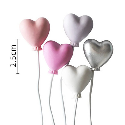 5 τμχ/Σετ Πολύχρωμο Πακέτο μπάλας Πήλινο Μπαλόνια Κέικ Κάρτα Creative Cupcake Flag Birthday Party Baby Shower Dessert