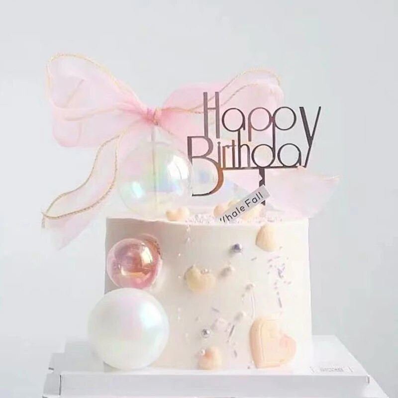 Minge transparentă colorată decor tort de aniversare decorațiuni romantice pentru festivalul de coacere