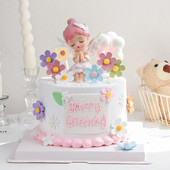 Decoratiuni de tort din rasina Bella Ballet Girl Ornamente de topper pentru masina Articole de amenajare desktop drăguțe Gif-uri de absolvire a zilei de naștere