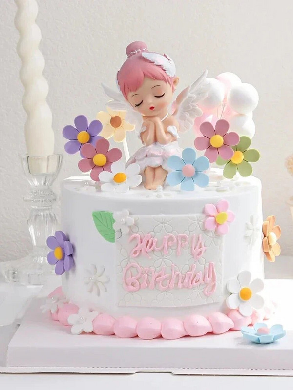 Decoratiuni de tort din rasina Bella Ballet Girl Ornamente de topper pentru masina Articole de amenajare desktop drăguțe Gif-uri de absolvire a zilei de naștere