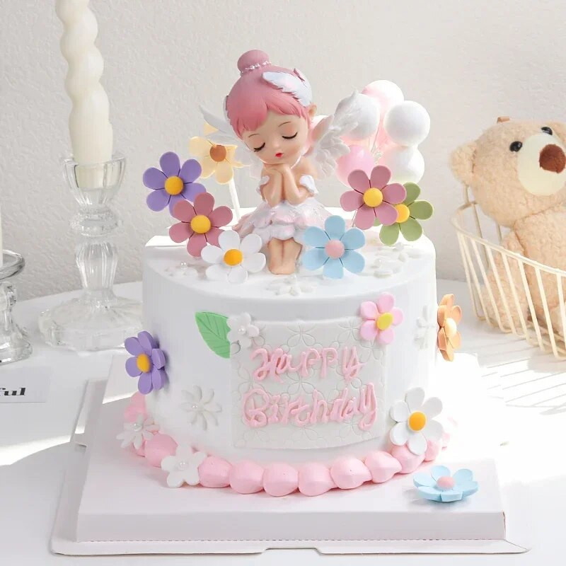 Decoratiuni de tort din rasina Bella Ballet Girl Ornamente de topper pentru masina Articole de amenajare desktop drăguțe Gif-uri de absolvire a zilei de naștere