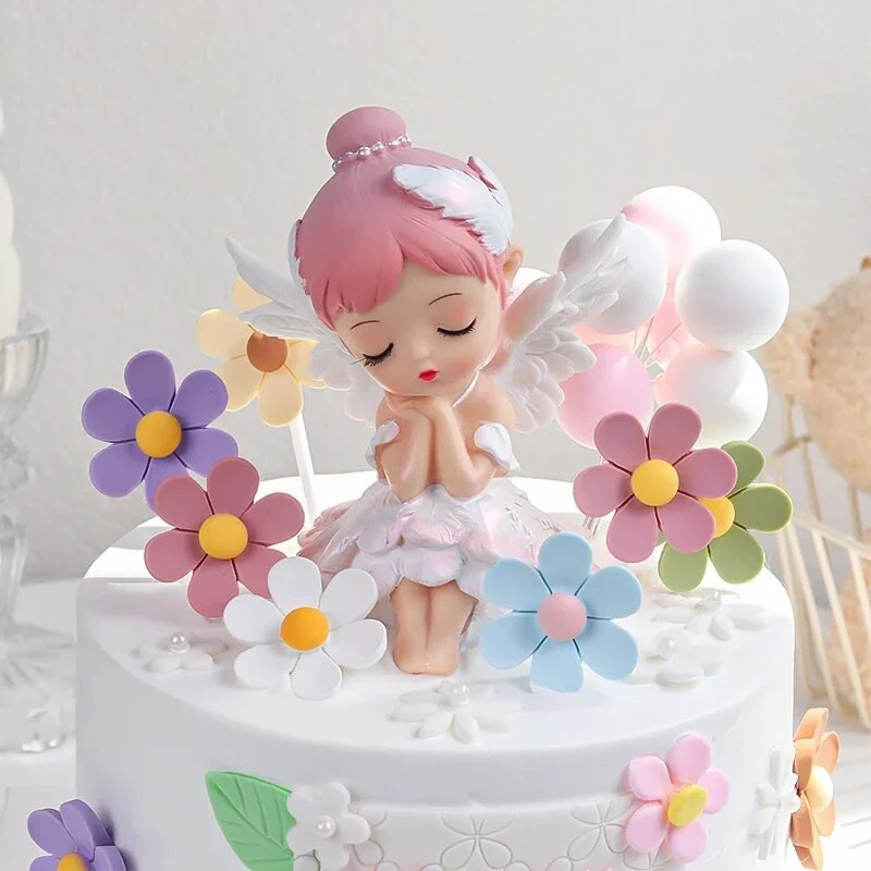 Decoratiuni de tort din rasina Bella Ballet Girl Ornamente de topper pentru masina Articole de amenajare desktop drăguțe Gif-uri de absolvire a zilei de naștere