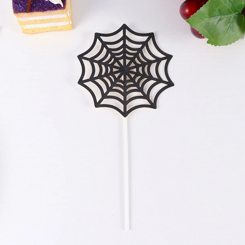 12 бр черна паяжина торта топери избира кекс декор парти консумативи за сватба рожден ден фестивал