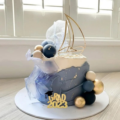 Ins Originality Sezona diplomiranja Cupcake Akrilni vrhovi za torte Dodaci za jedrilice Akrilni ukrasi za torte 2023. Baby Shower