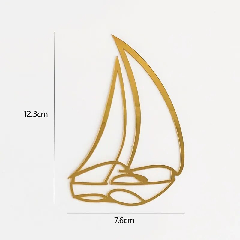 Ins Originality Baigimo sezonas Cupcake Akriliniai pyragaičiai, burlaivių priedai Akrilo tortų dekoracijos 2023 m. kūdikių dušas