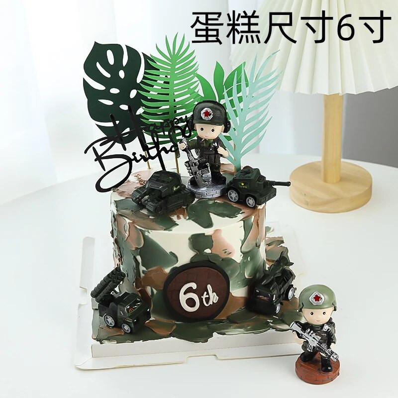 Tankrepülő katonai témájú születésnapi torta díszítő kellékek fiúk kedvencei születésnapi hadsereg torta kellékei díszítő torta