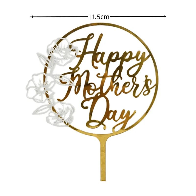 Original Gold Love Preljevi za tortu za sretan Majčin dan Leptir Prekrivač za tortu za majčin rođendan za mamu Pokloni za zabavu za Majčin dan