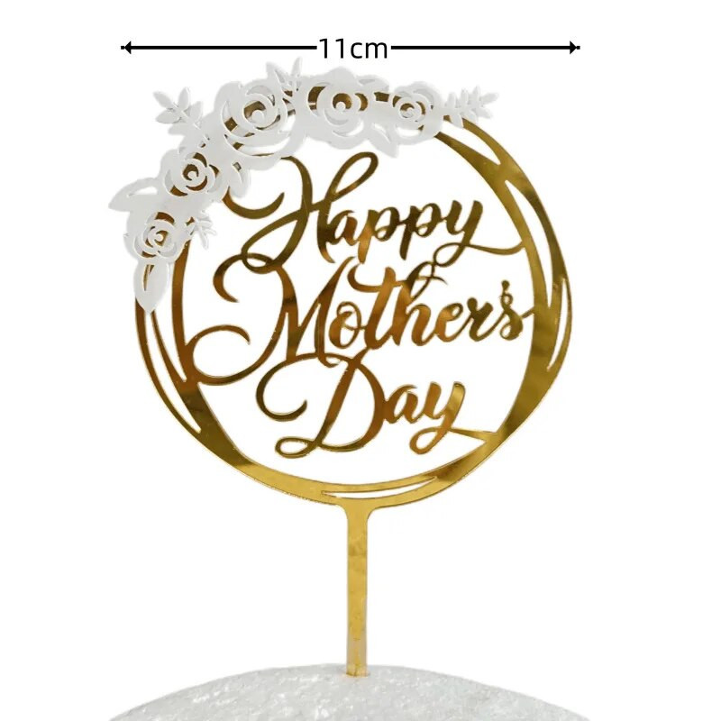 Original Gold Love Preljevi za tortu za sretan Majčin dan Leptir Prekrivač za tortu za majčin rođendan za mamu Pokloni za zabavu za Majčin dan