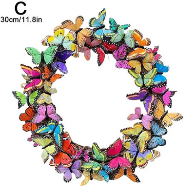 Simulacija leptira Vijenac od prave vinove loze Proljetni viseći privjesci Cvjetni dekor za svadbenu zabavu