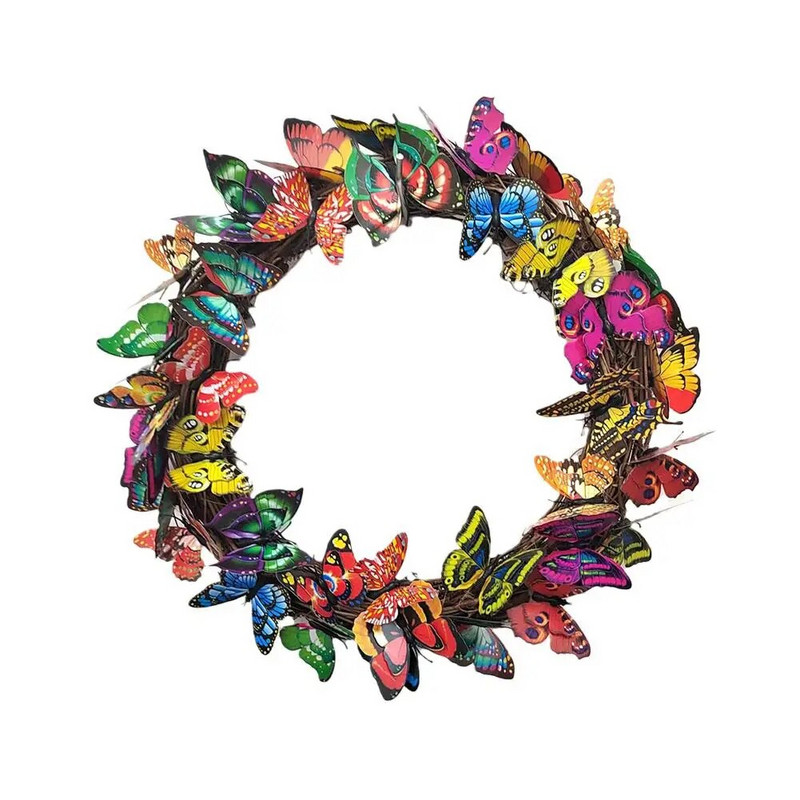 Simulacija leptira Vijenac od prave vinove loze Proljetni viseći privjesci Cvjetni dekor za svadbenu zabavu