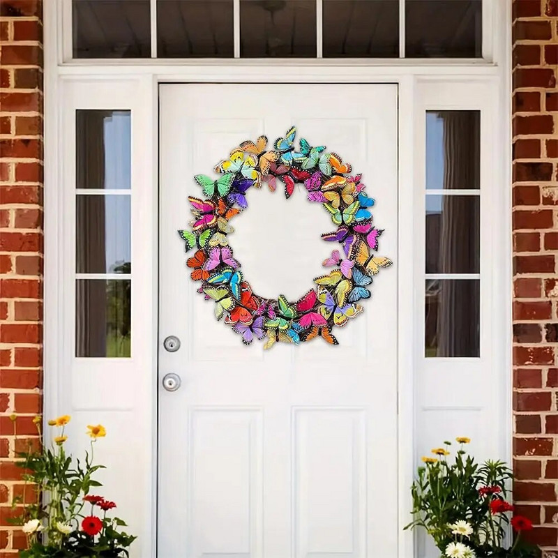 Simulacija leptira Vijenac od prave vinove loze Proljetni viseći privjesci Cvjetni dekor za svadbenu zabavu