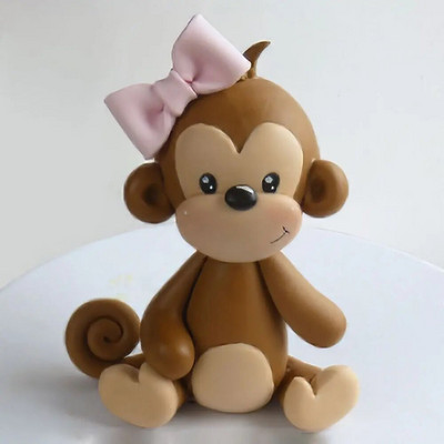 Cartoon Woodland Animal Cake Topper armas pehme keraamika metsa džungli safari dinosauruse tassikoogi kaunistus 1. sünnipäeva peo soodustus