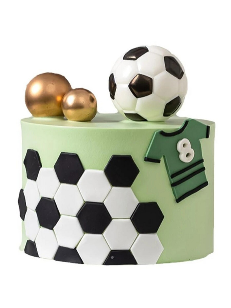 Pribor za ukrašavanje torti Akrilne nogometne lopte za sretan rođendan Pribor za ukrašavanje torti za nogometne navijače Dekoracija deserta za rođendanske torte