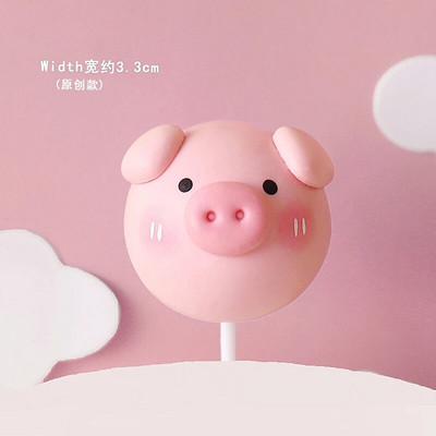 Cartoon Farm Animal Cow Cake Toppers Tractor Στολίδι κοτόπουλου για άλογα προβάτων για αγόρι κορίτσι 1ο γενέθλια Baby Shower Party Decor