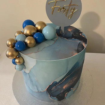 20PCS Комплект топки за торта 2cm-4cm сфери Направи си сам украса за торта за рожден ден за парти Празнуване на сватба Блестящи топки
