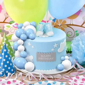20PCS Комплект топки за торта 2cm-4cm сфери Направи си сам украса за торта за рожден ден за парти Празнуване на сватба Блестящи топки