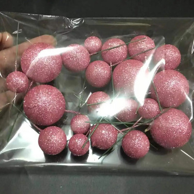 20 ΤΕΜ Σετ κέικ κάλυμμα μπάλας 2cm-4cm Spheres DIY Διακόσμηση τούρτας γενεθλίων για Party Celebrate Wedding Glitter Balls