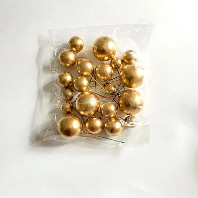 20 ΤΕΜ Σετ κέικ κάλυμμα μπάλας 2cm-4cm Spheres DIY Διακόσμηση τούρτας γενεθλίων για Party Celebrate Wedding Glitter Balls