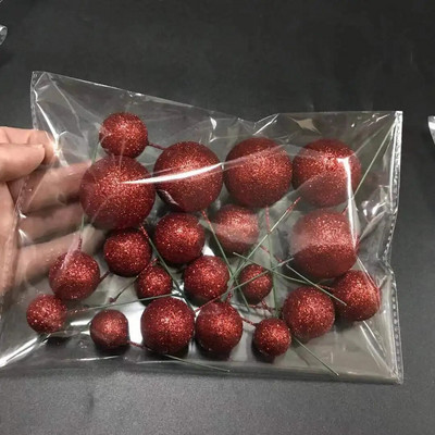 20 ΤΕΜ Σετ κέικ κάλυμμα μπάλας 2cm-4cm Spheres DIY Διακόσμηση τούρτας γενεθλίων για Party Celebrate Wedding Glitter Balls