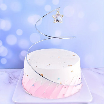 1 τμχ-Κρυστάλλινα αξεσουάρ διακόσμησης τούρτας με μπάλα, διακόσμηση τούρτας, δώρο γάμου, πάρτι αρραβώνων