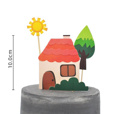 Ζώα Σκαντζόχοιρος αλεπού βάτραχος στυλό Tree Cake Topper για διακόσμηση πάρτι γενεθλίων Είδη ψησίματος Διακόσμηση επιδόρπιο για ντους μωρών