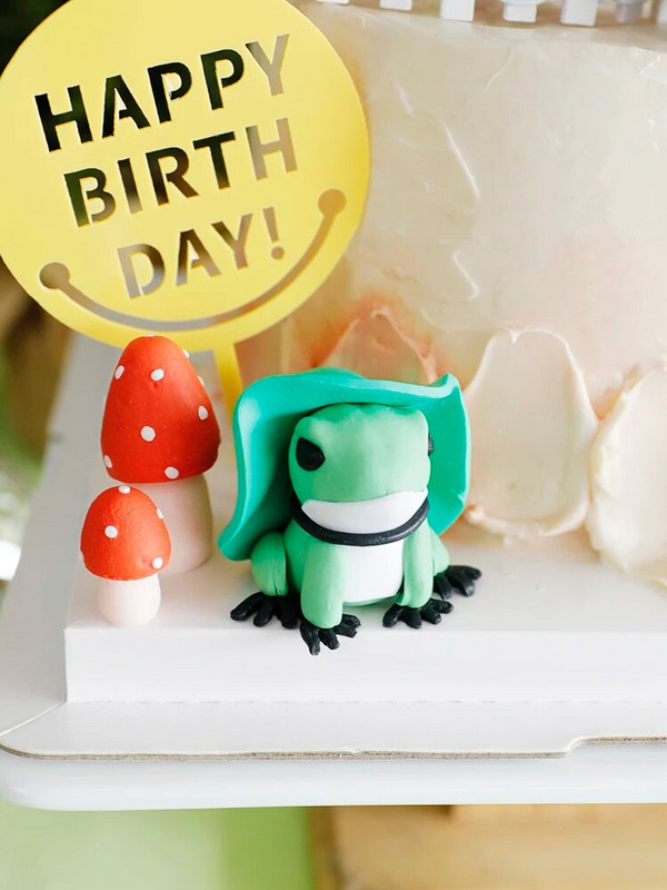 Gyvūnai Ežiukas lapės varlės aptvaras Medžio pyrago apmušalas gimtadienio dekoravimui Kepimo reikmenys Kūdikių dušas Deserto dekoravimas