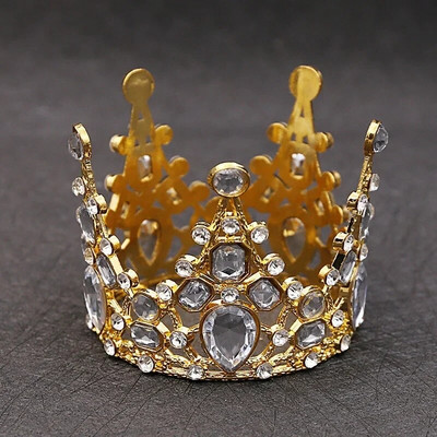 1PC vjenčane tijare za mladenke Kristalna mala kruna Pečenje rođendanske torte Ukrasni nakit za glavu Dječji mali dodaci za kosu