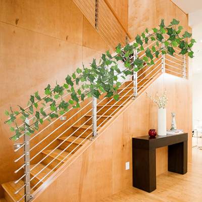 Simulacija ratana od lišća slatkog krumpira Zeleni strop Vinova loza Dekoracija za Dan zahvalnosti Jesen Božić od ratana i vijenci za prozore