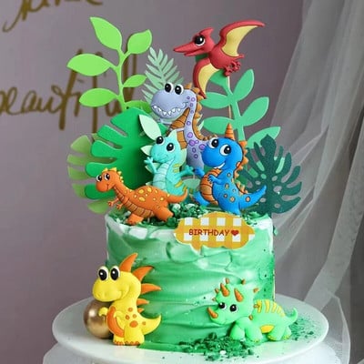 Pribor za pečenje dinosaura Zabava Sretan rođendan Jungle Safari Zabava Dino Dekor za tortu Jurassic World Pečenje torte Kids Boy