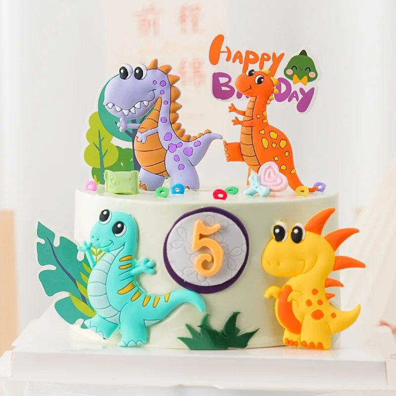 Pribor za pečenje dinosaura Zabava Sretan rođendan Jungle Safari Zabava Dino Dekor za tortu Jurassic World Pečenje torte Kids Boy