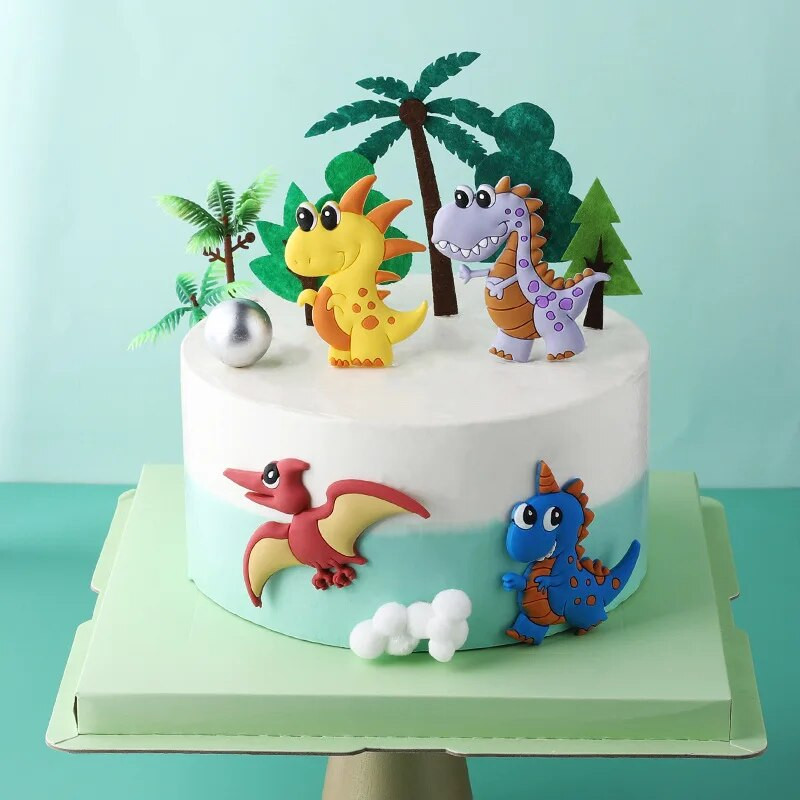 Pribor za pečenje dinosaura Zabava Sretan rođendan Jungle Safari Zabava Dino Dekor za tortu Jurassic World Pečenje torte Kids Boy