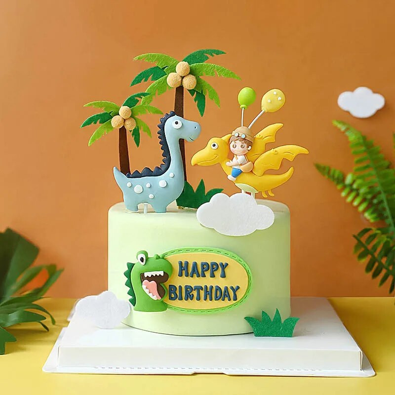 Pribor za pečenje dinosaura Zabava Sretan rođendan Jungle Safari Zabava Dino Dekor za tortu Jurassic World Pečenje torte Kids Boy