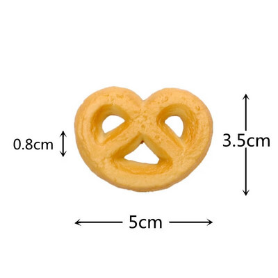 Изкуствена бисквитка Изкуствен модел на бисквитка Домашна симулация Бисквита Храна Торта Десерт Печене Кухненска декорация Маса Прозорец Реквизит за снимки