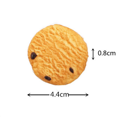 Изкуствена бисквитка Изкуствен модел на бисквитка Домашна симулация Бисквита Храна Торта Десерт Печене Кухненска декорация Маса Прозорец Реквизит за снимки