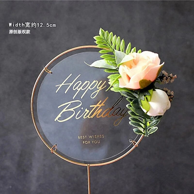 Briežu mazuļa dzimšanas dienas kūku pildījums Akrila ziedi bērniem bērniem meitenes mazas dāvanas kūkas dekorēšanai.