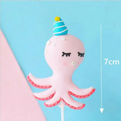 Fish Animal Cake Topper Decor Birthday Cake Under The Sea Party Mermaid Party 1st First Birthday Party Decor Kids Baby Shower