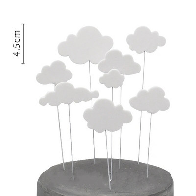 Baby Boy Girl Cake Topper Рожден ден Гумена сладка статуя на мече Декорации за торта Топка Topper за торта за първи 1-ви рожден ден Baby Shower