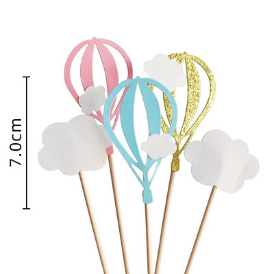 Baby Boy Girl Cake Topper Рожден ден Гумена сладка статуя на мече Декорации за торта Топка Topper за торта за първи 1-ви рожден ден Baby Shower