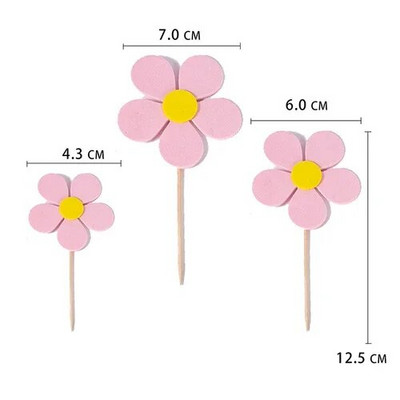 Uued printsessi koogikaunistused Lapsed 1. sünnipäevapeo tordikatted Makarooni värvi õhupalliga tüdruku kinkekarp lilledega beebi dušš