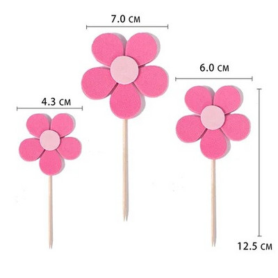 Uued printsessi koogikaunistused Lapsed 1. sünnipäevapeo tordikatted Makarooni värvi õhupalliga tüdruku kinkekarp lilledega beebi dušš