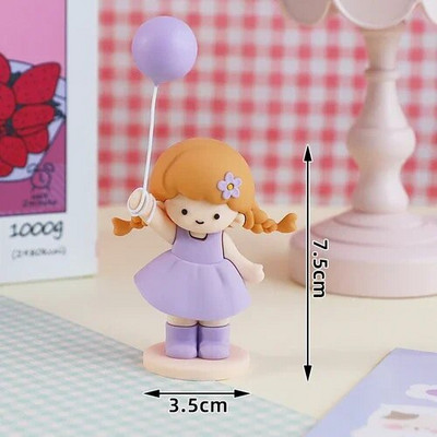 Uued printsessi koogikaunistused Lapsed 1. sünnipäevapeo tordikatted Makarooni värvi õhupalliga tüdruku kinkekarp lilledega beebi dušš