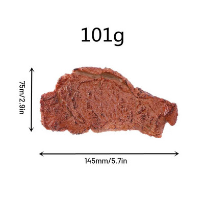 PVC szimuláció hamis steak ételmodell Étterem dekorációs kellékei Jó megjelenésű és valósághű ételek könnyű súlya