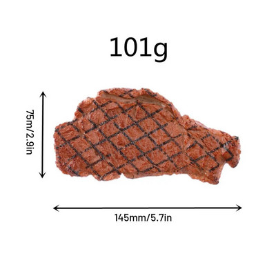 PVC szimuláció hamis steak ételmodell Étterem dekorációs kellékei Jó megjelenésű és valósághű ételek könnyű súlya