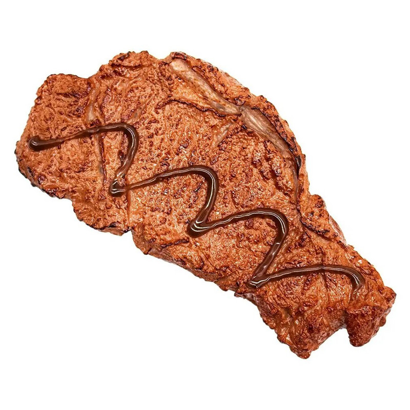 PVC szimuláció hamis steak ételmodell Étterem dekorációs kellékei Jó megjelenésű és valósághű ételek könnyű súlya