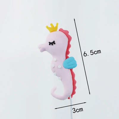 Mermaid Decorations Ocean World Girl Cake Topper Γενέθλια Επιδόρπιο Fish Tail Ακρυλικό για παιδικά πάρτι γενεθλίων Προμήθειες Δώρο