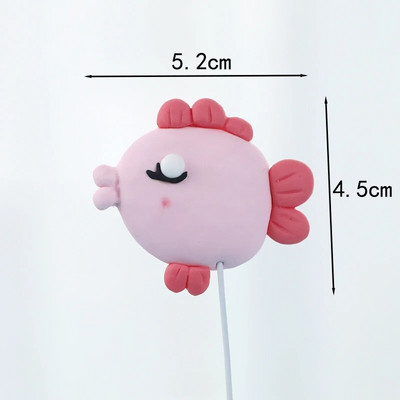 Mermaid Decorations Ocean World Girl Cake Topper Γενέθλια Επιδόρπιο Fish Tail Ακρυλικό για παιδικά πάρτι γενεθλίων Προμήθειες Δώρο