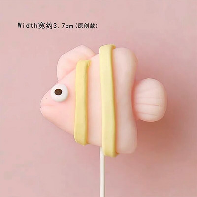 Mermaid Decorations Ocean World Girl Cake Topper Γενέθλια Επιδόρπιο Fish Tail Ακρυλικό για παιδικά πάρτι γενεθλίων Προμήθειες Δώρο