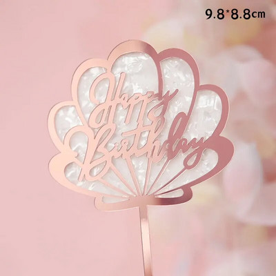 Mermaid Decorations Ocean World Girl Cake Topper Γενέθλια Επιδόρπιο Fish Tail Ακρυλικό για παιδικά πάρτι γενεθλίων Προμήθειες Δώρο