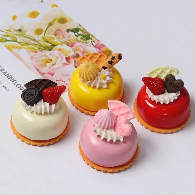 1PC Umjetna voćna torta Kolačići Lažna fotografija dekoracije hrane Profesionalna simulacija hrane Model torte Dekoracija čajnog stola FCYY-069